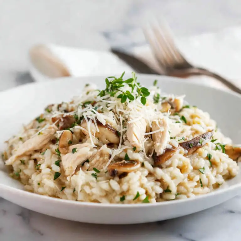 Chicken and Mushroom Risotto Recipe