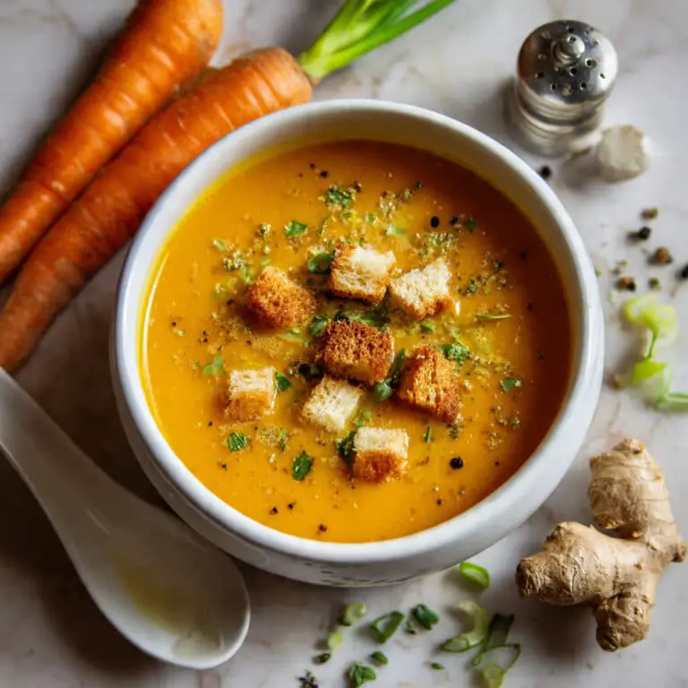 Roasted Carrot and Ginger Soup Recipe