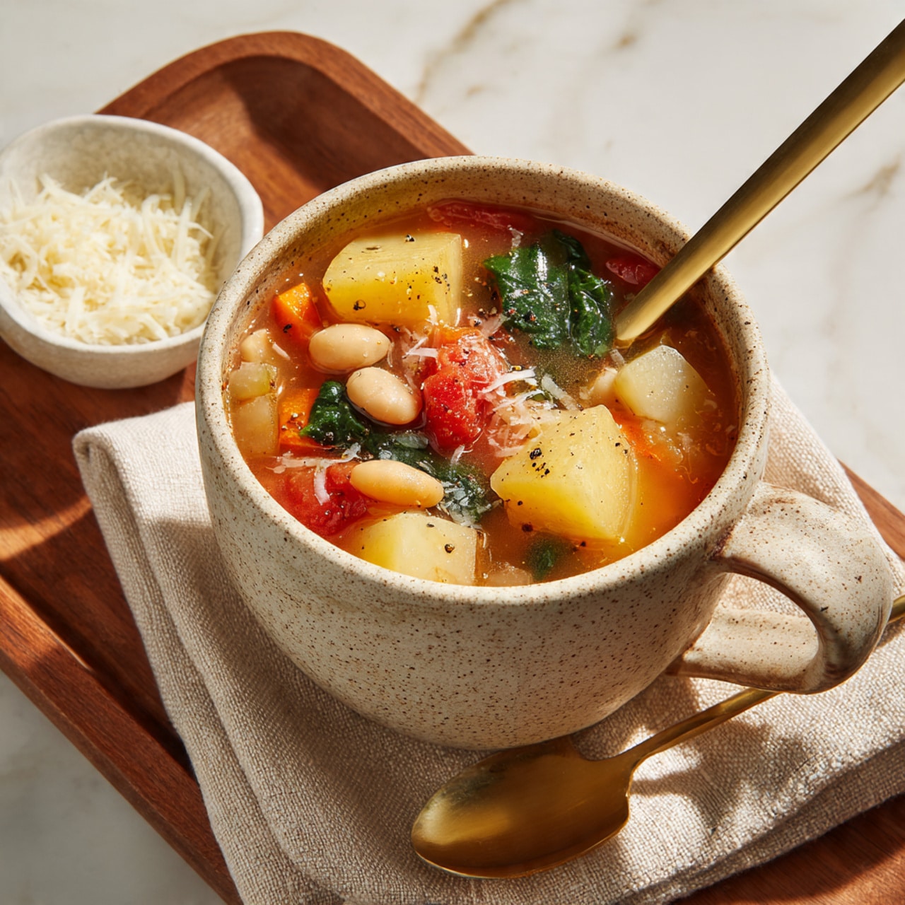 Vegetable Pasta Minestrone Recipe - Recipe Image