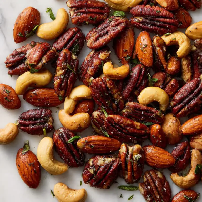 Rosemary Parmesan Roasted Nuts Recipe