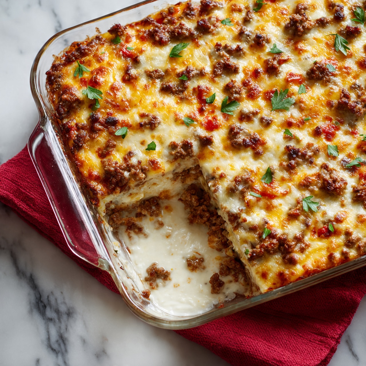 Sausage Hash Brown Breakfast Casserole Recipe - Recipe Image