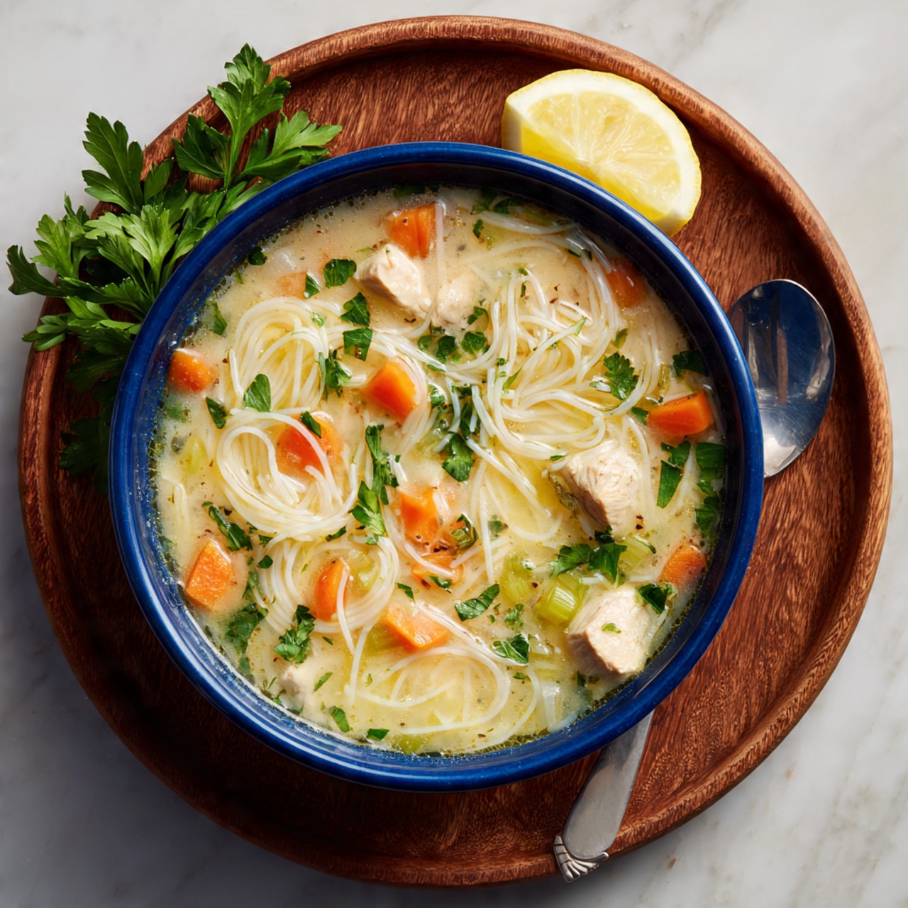 Lemony Chicken Orzo Soup Recipe - Recipe Image
