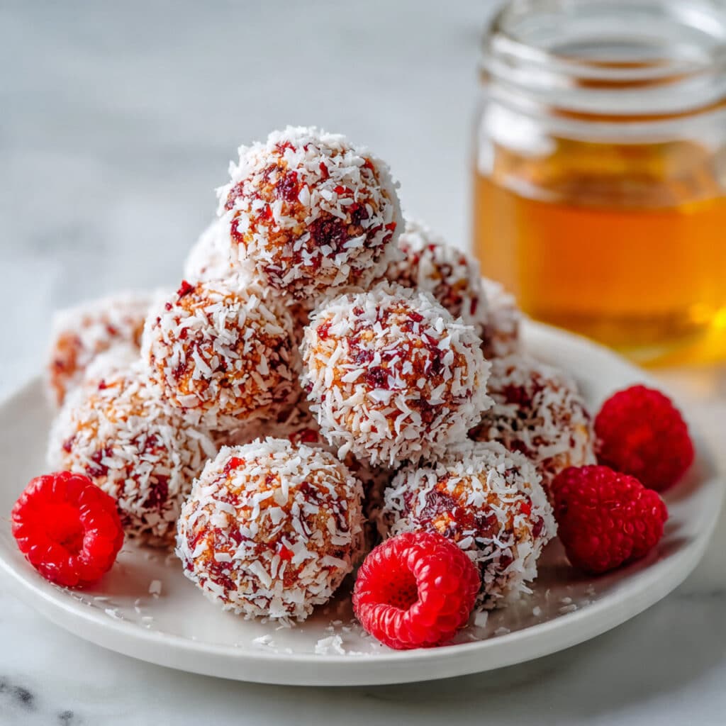 Raspberry Coconut Energy Balls Recipe