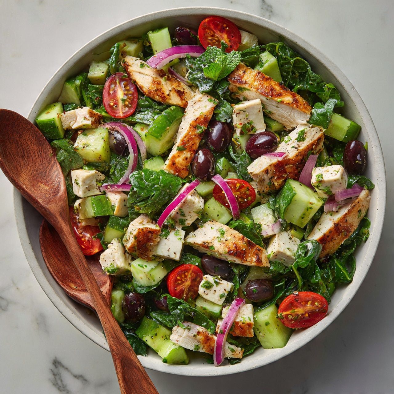 Chicken Mediterranean Salad Recipe - Recipe Image