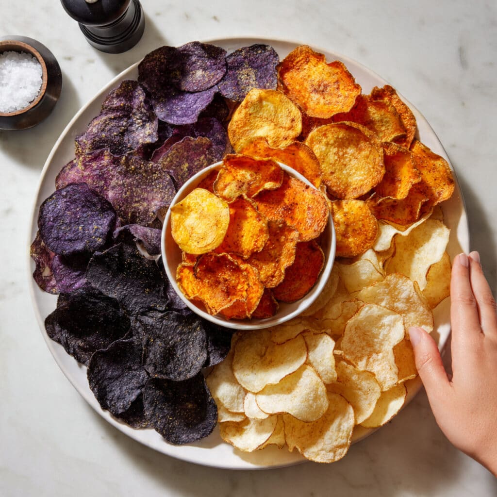 Homemade Baked Veggie Chips Recipe