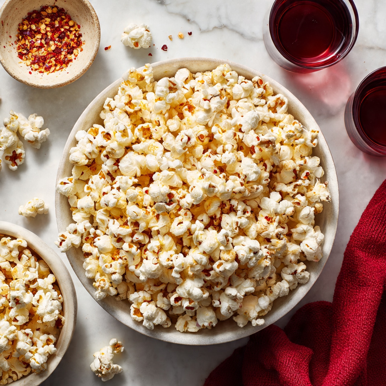Homemade Parmesan Garlic Popcorn Recipe - Recipe Image