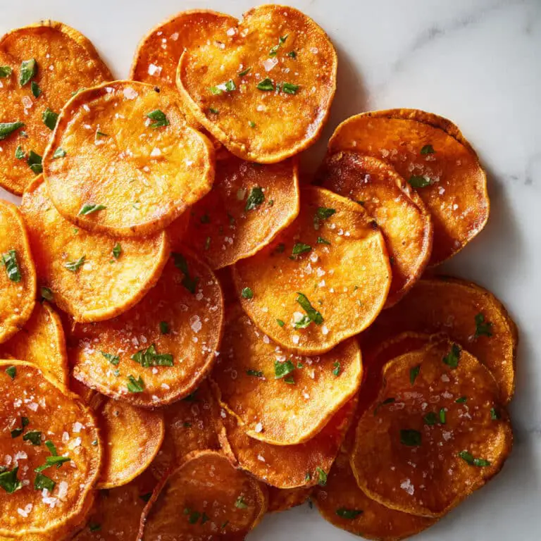 Savory Baked Sweet Potato Chips Recipe