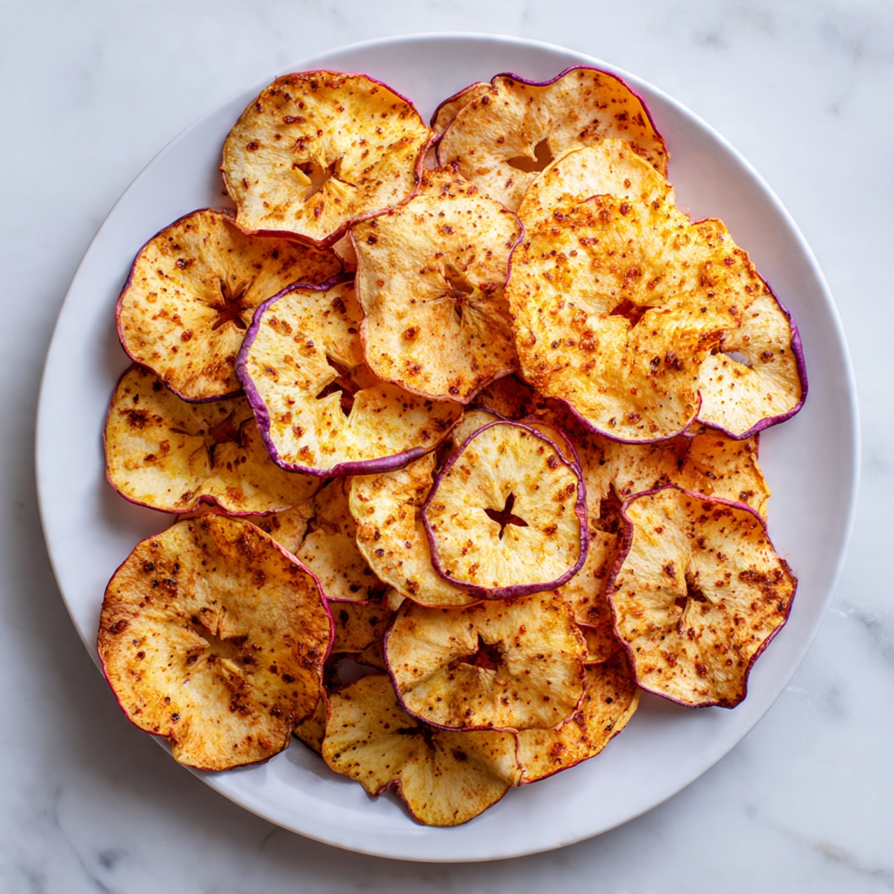Maple Cinnamon Apple Chips Recipe - Recipe Image