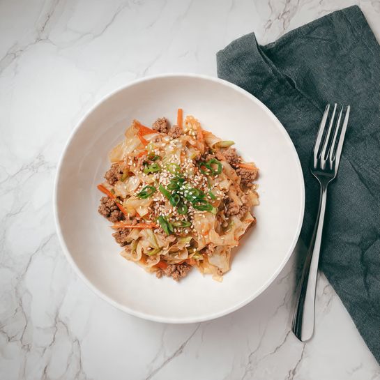 One Skillet Chicken Egg Roll in a Bowl Recipe - Recipe Image