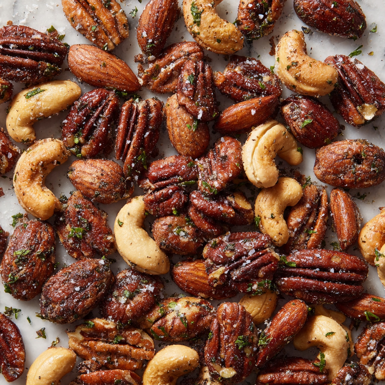 Rosemary Parmesan Roasted Nuts Recipe - Recipe Image