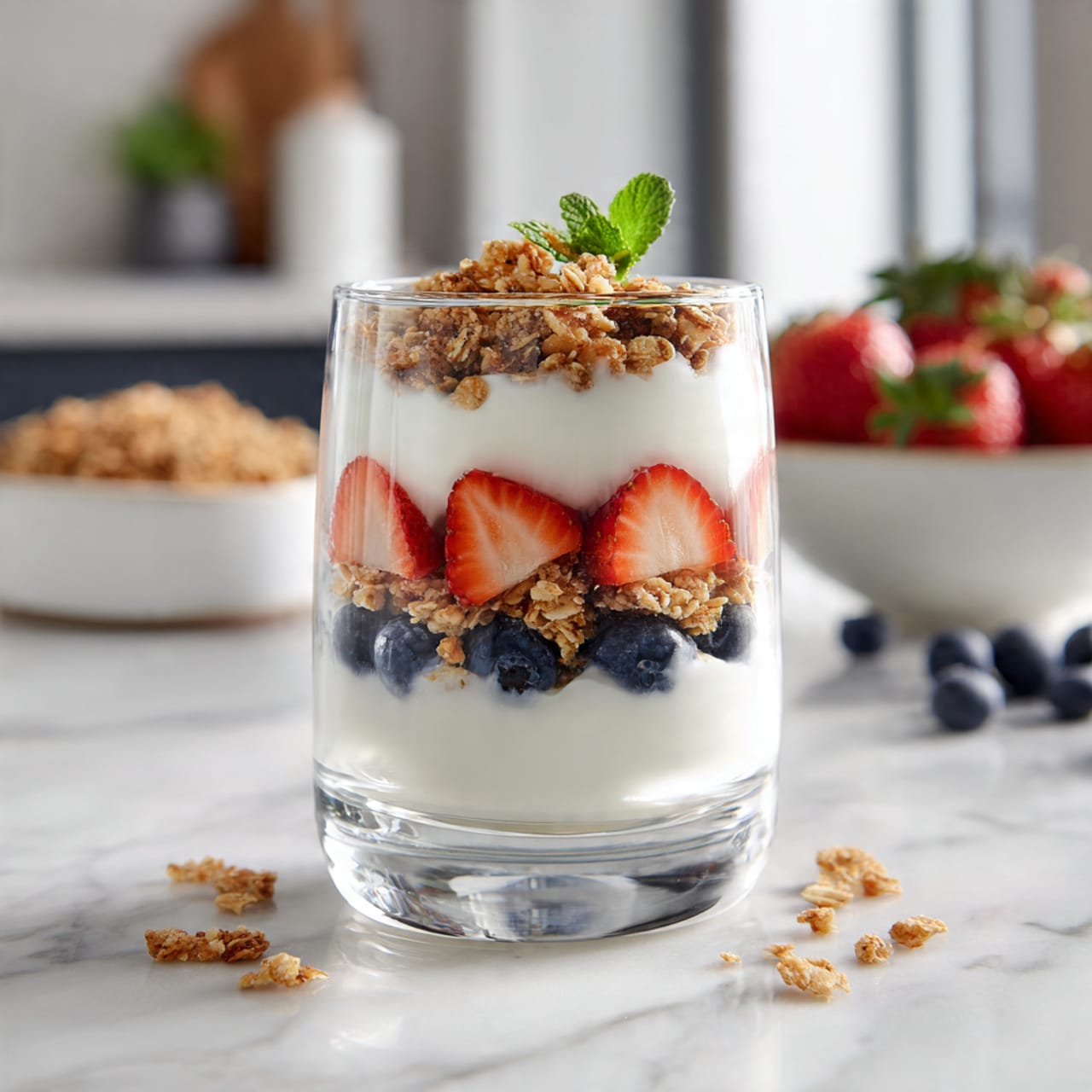Greek Yogurt Parfait with Granola Recipe - Recipe Image