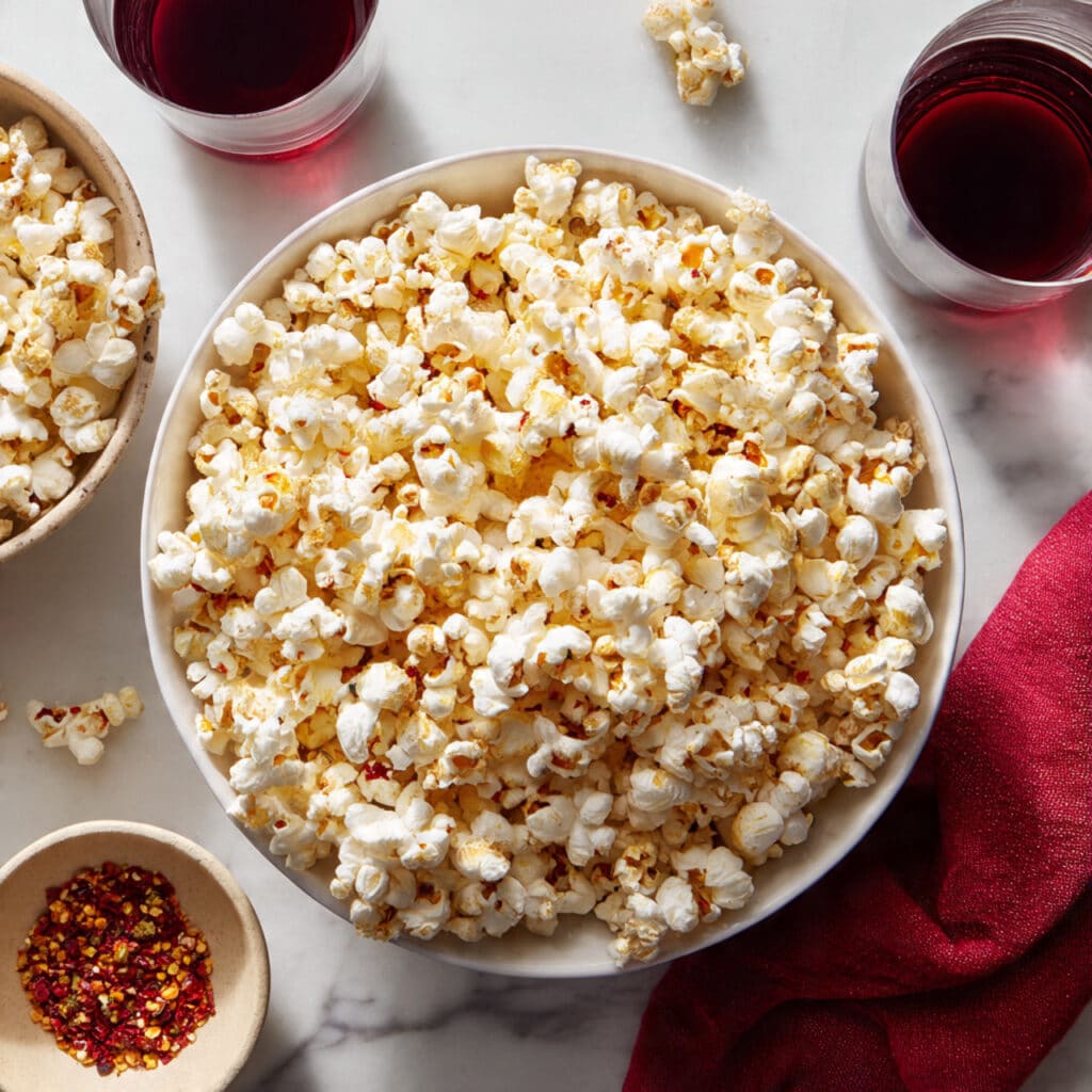 Homemade Parmesan Garlic Popcorn Recipe