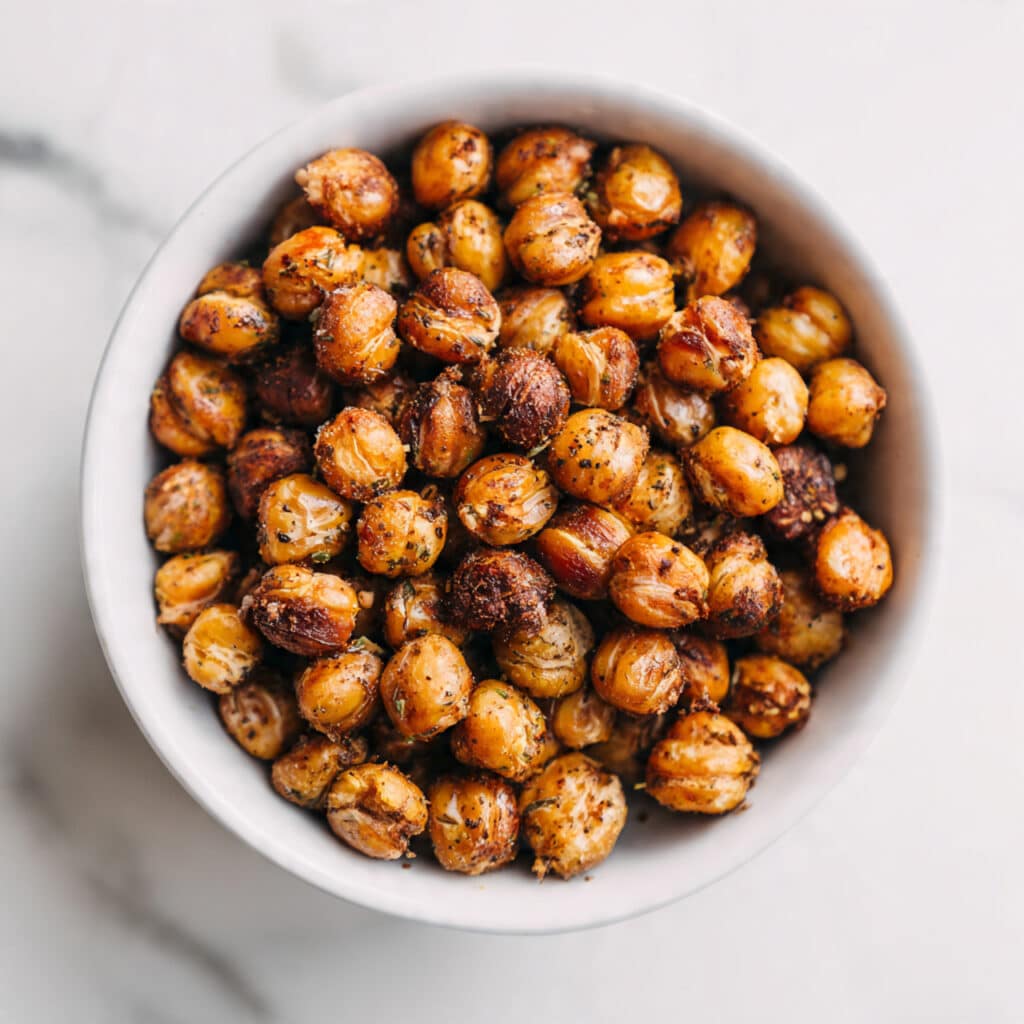 Homemade Spicy Roasted Chickpeas Recipe