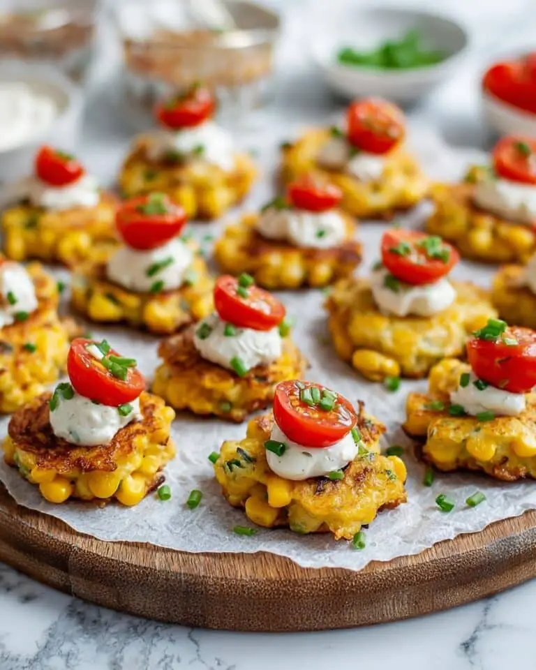 Corn Fritters with Creamy Whipped Feta Dip Recipe