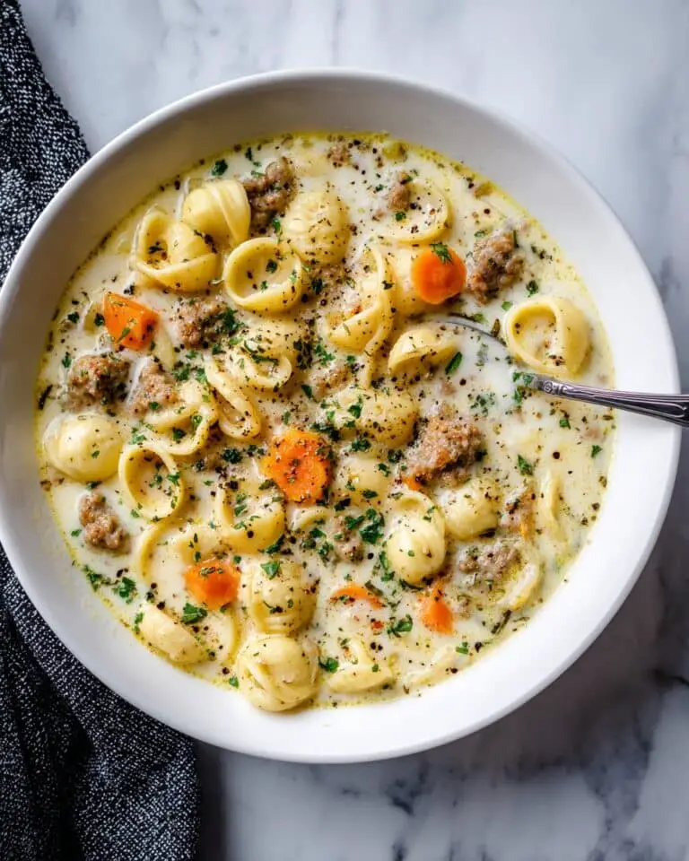 Cozy Cheeseburger Macaroni Soup Recipe