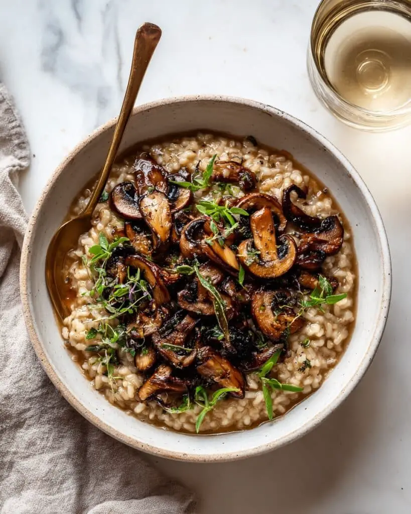 Mushroom Farro Soup Recipe