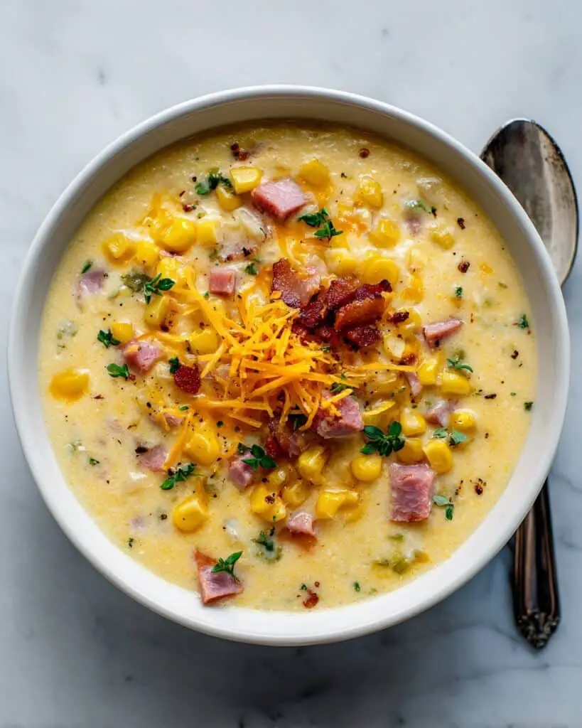 Pan Potato, Corn & Ham Skillet Recipe