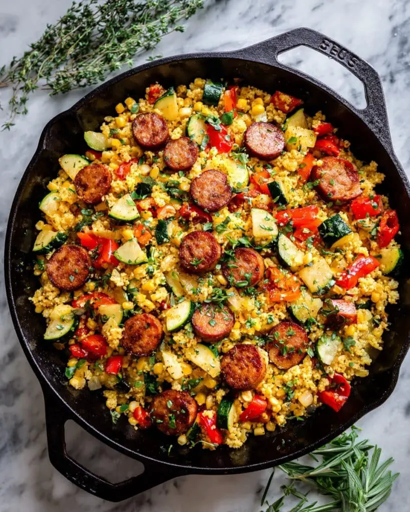 Broccoli & Sausage Skillet Recipe
