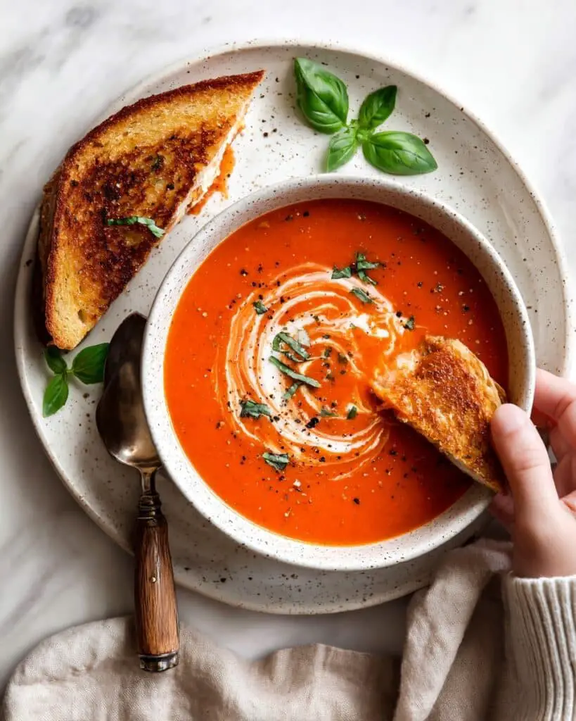 Grilled Cheese and Tomato Soup Recipe