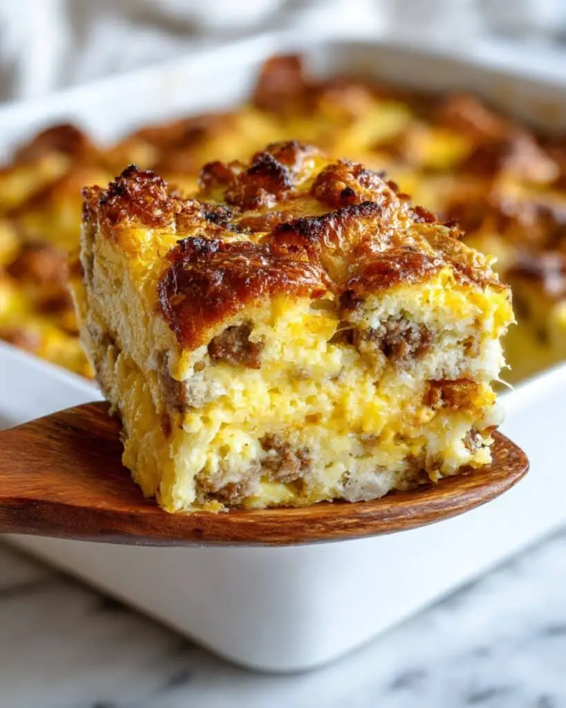 Irresistible Sausage Croissant Breakfast Casserole Recipe