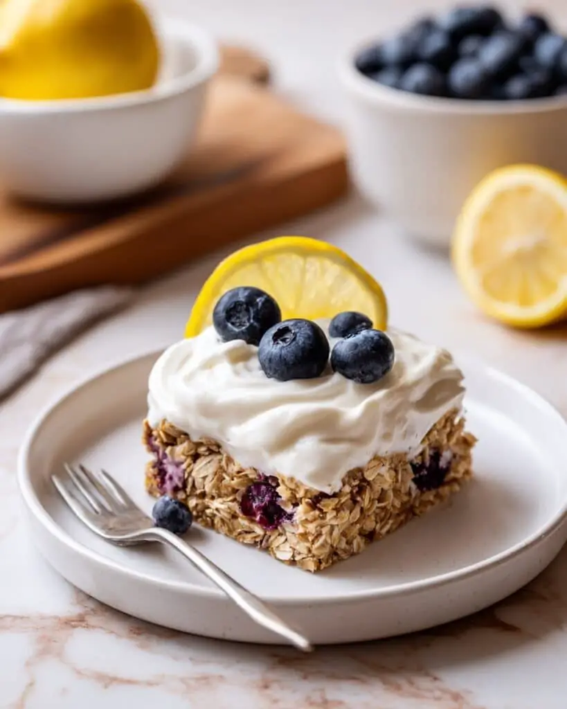 Lemon Blueberry Baked Oatmeal Recipe