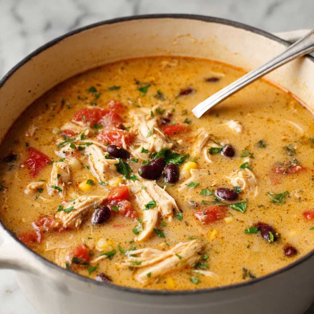 Creamy Chicken Enchilada Soup Recipe