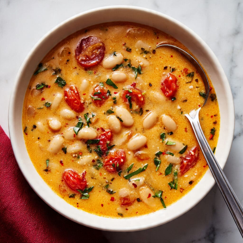 Creamy Cannellini Bean Soup with Herbs Recipe