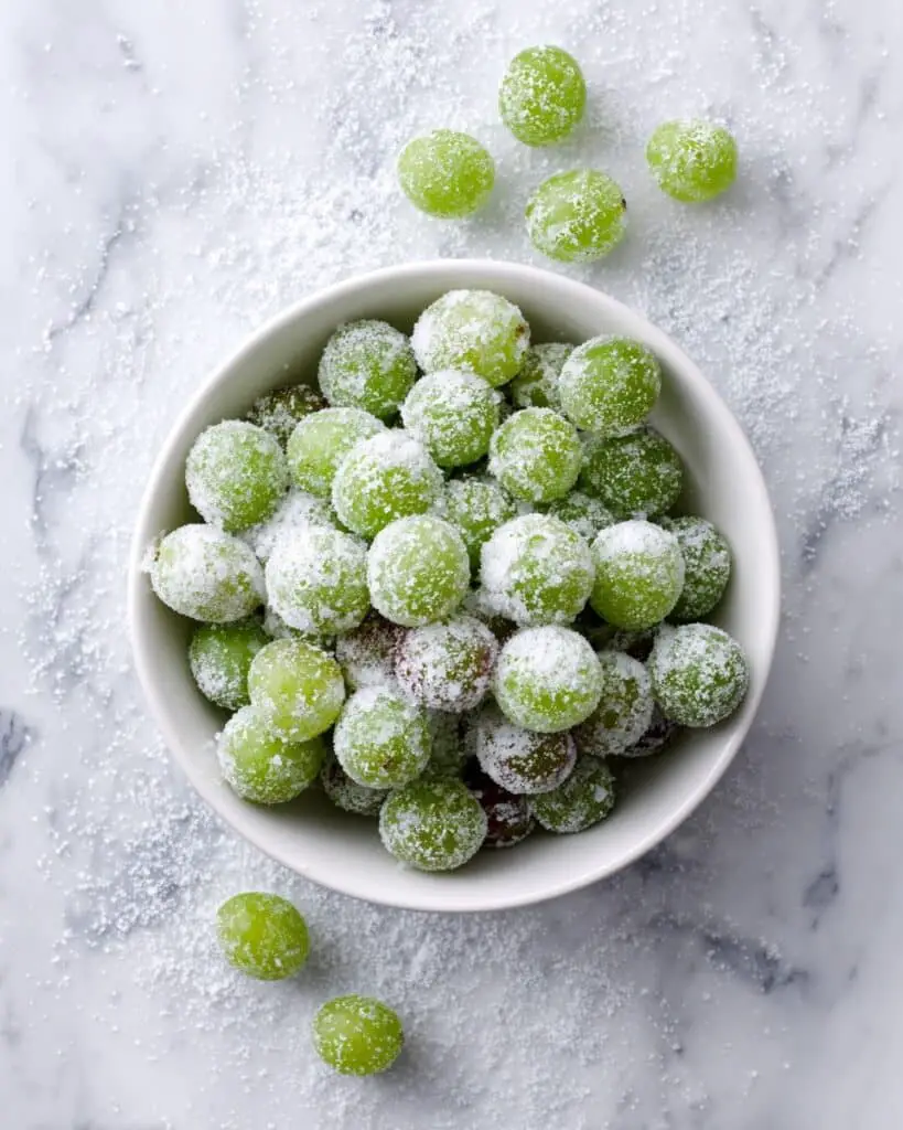 3-Ingredient Healthy Sour Candied Frozen Grapes Recipe