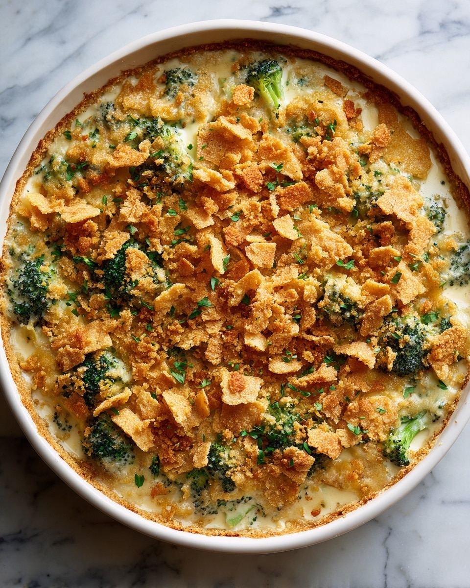 Creamy Chicken Divan casserole with Broccoli and Cheddar Recipe