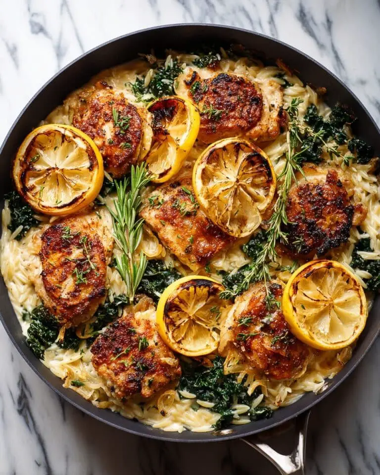 One Pot Lemon Chicken and Orzo Recipe