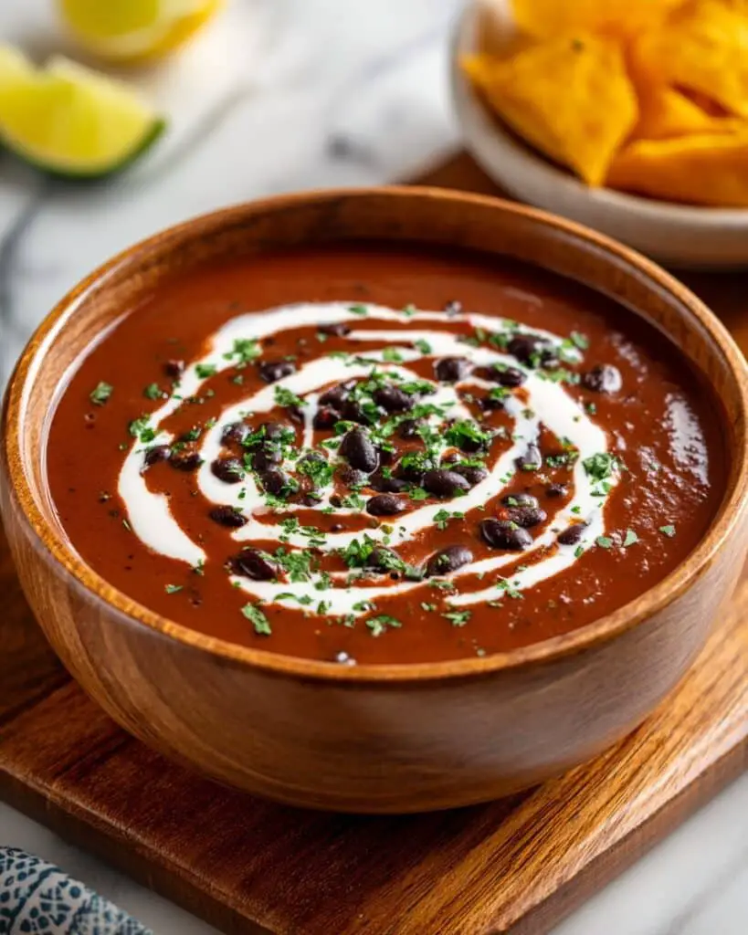 Mexican Style Black Bean Soup Recipe