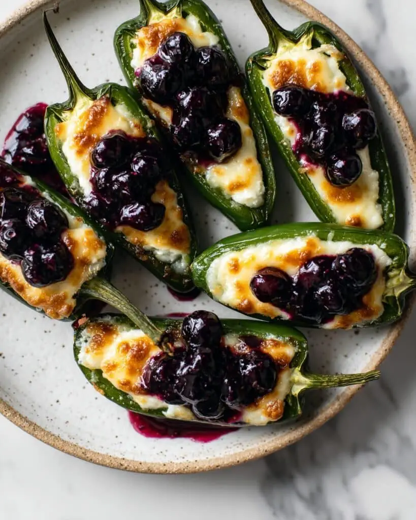 Blueberry Brie Jalapeño Poppers Recipe