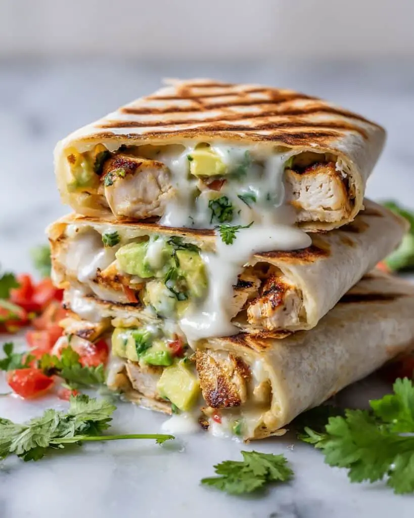 Chicken and Avocado Ranch Burritos Recipe