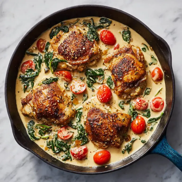 Creamy Tuscan Chicken with Sun-Dried Tomatoes and Spinach Recipe