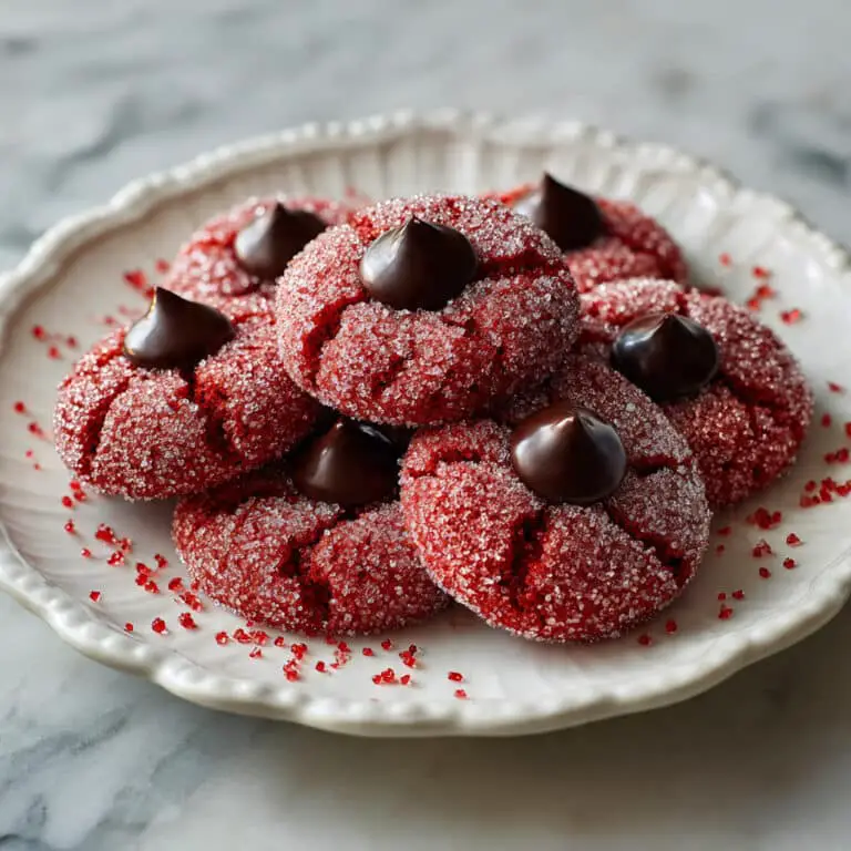 Easy Hershey’s Red Velvet Blossoms Cookies Recipe
