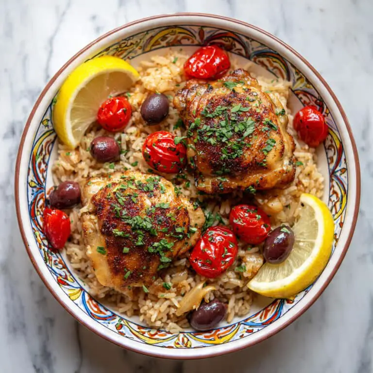Mediterranean Chicken and Rice Bake Recipe