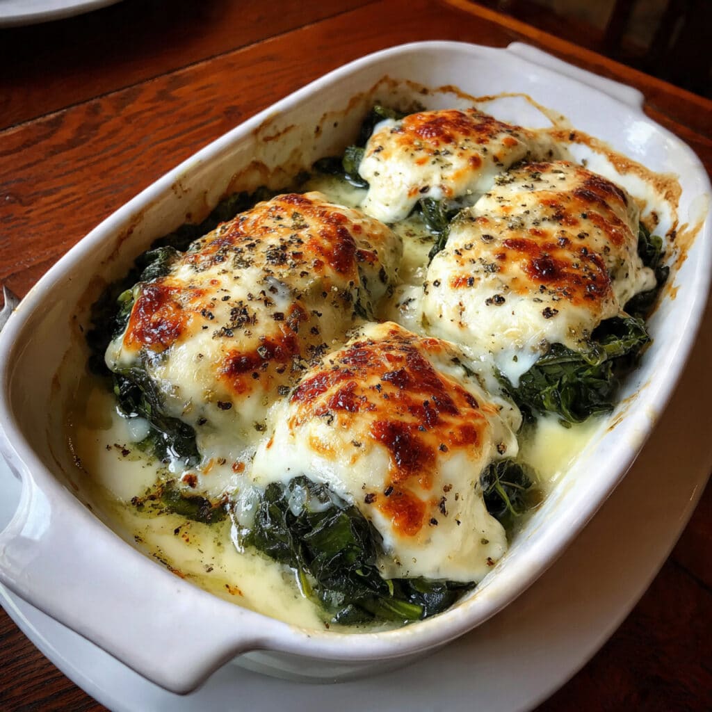 Creamy Spinach & Chicken Bake Recipe