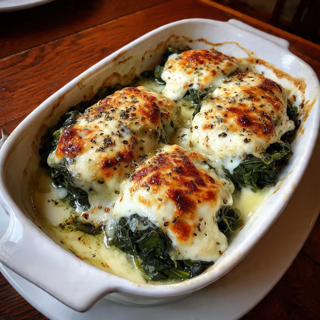 Creamy Spinach & Chicken Bake Recipe