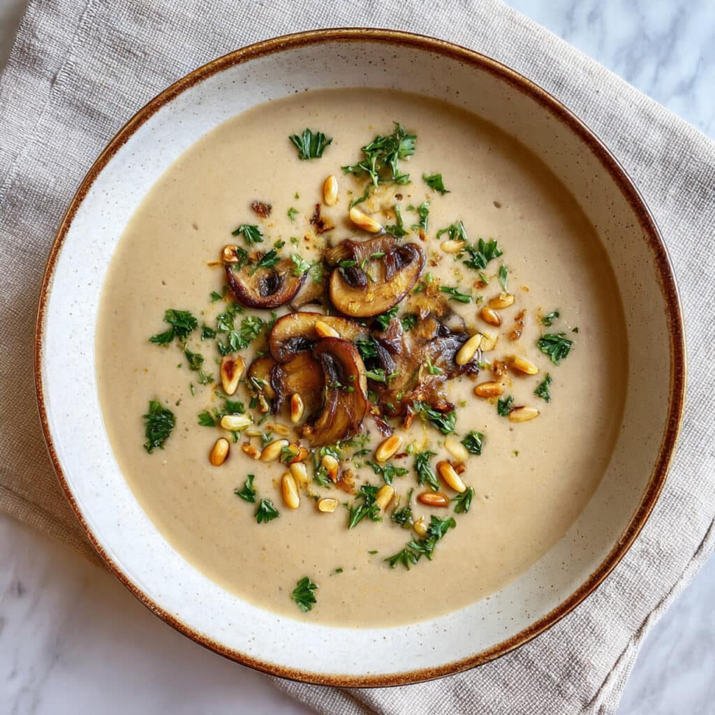 The Creamiest Vegan Mushroom Soup Recipe