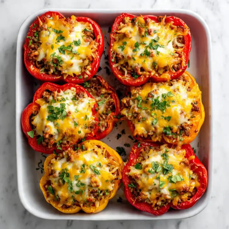 Ground Turkey Stuffed Bell Peppers Recipe