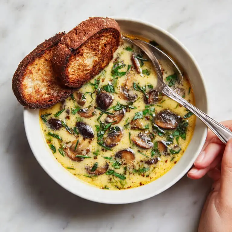 Porcini Mushrooms and Veggies Cream Soup Recipe