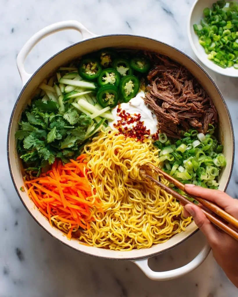 Curry Minced Pork Ramen Stir-Fry Recipe