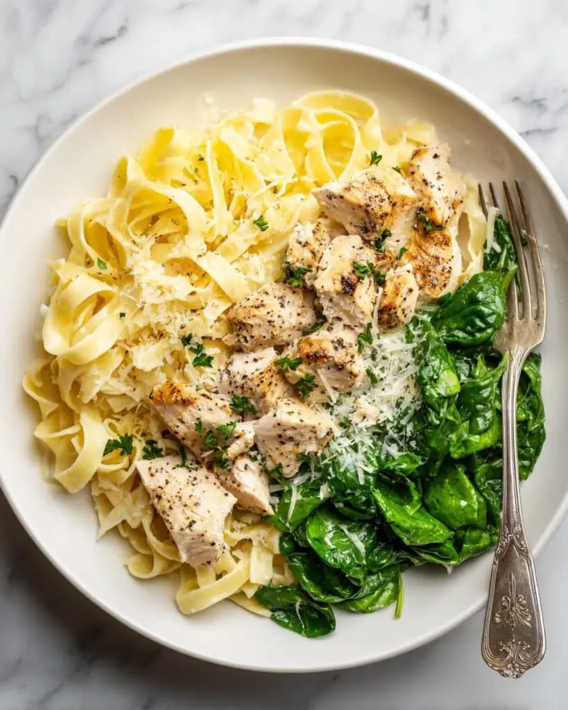 Creamy Chicken and Spinach Pasta Recipe