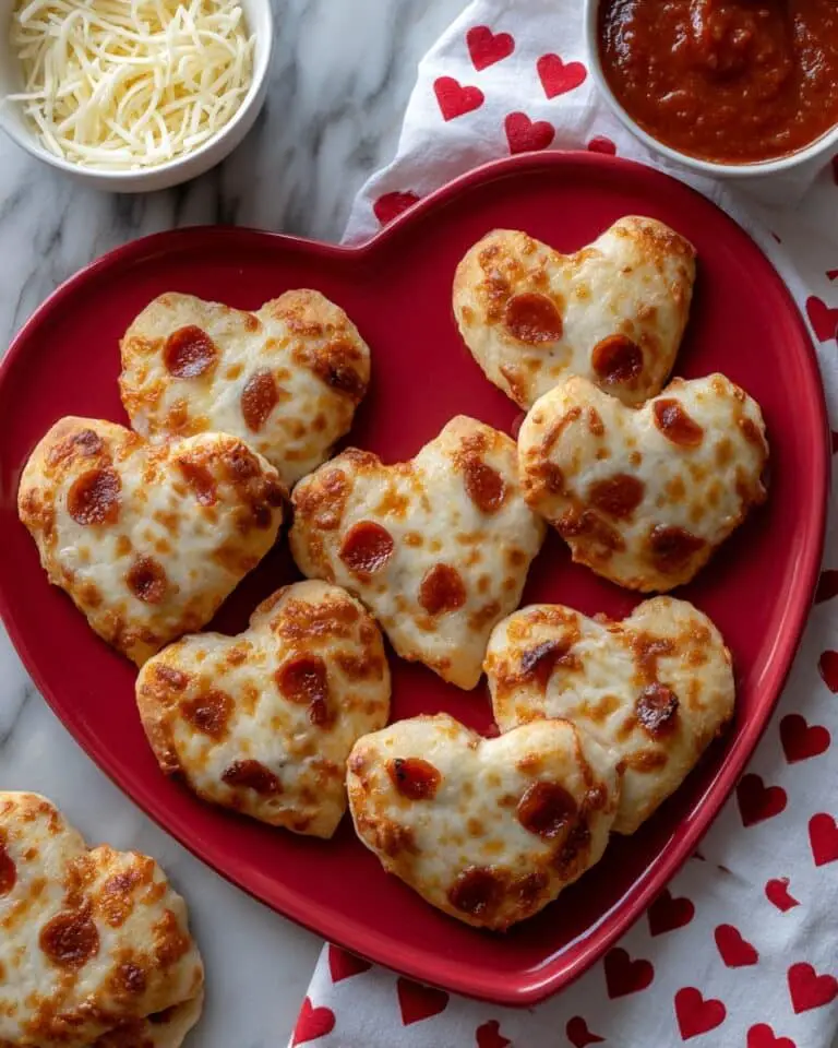 Mini Heart Shaped Pizzas Recipe