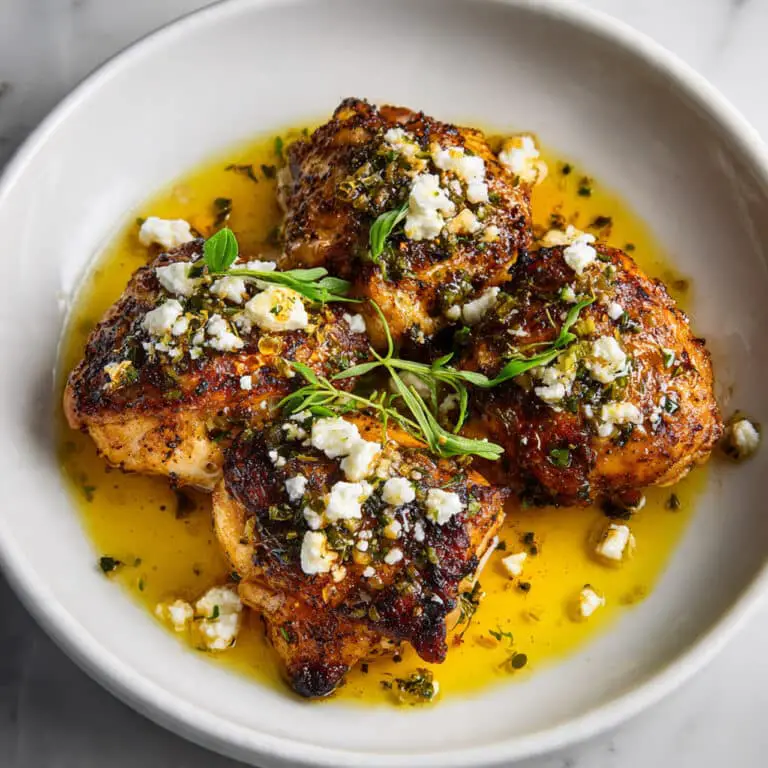 Greek Chicken with Lemon and Feta Recipe