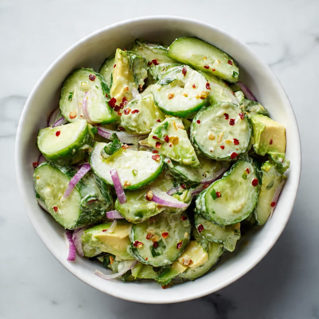 Avocado Cucumber Slices Recipe