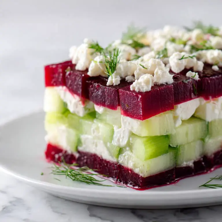 Beet Salad with Feta, Cucumbers, and Dill Recipe