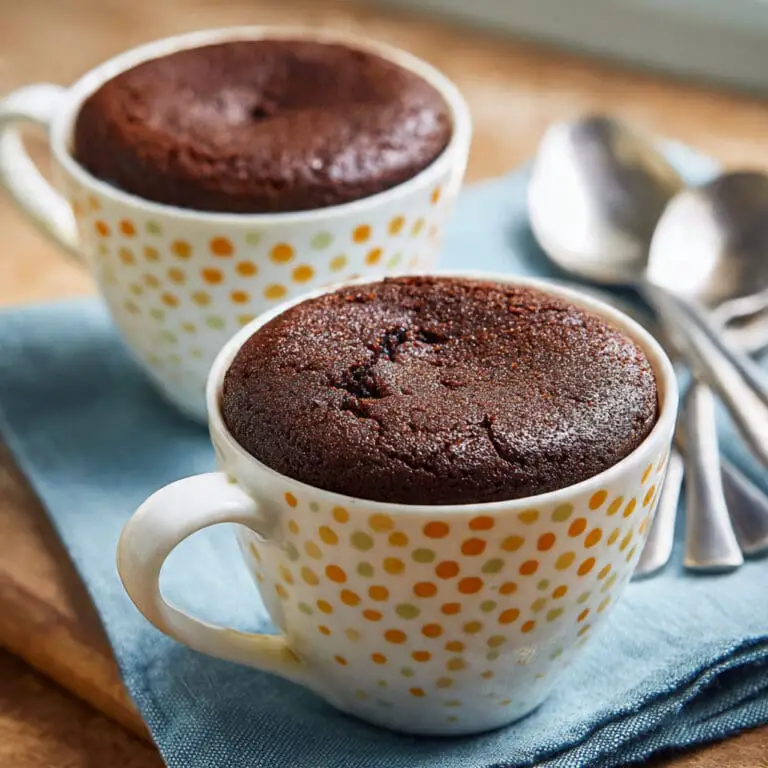 2 Minute Chocolate Mug Cake Recipe