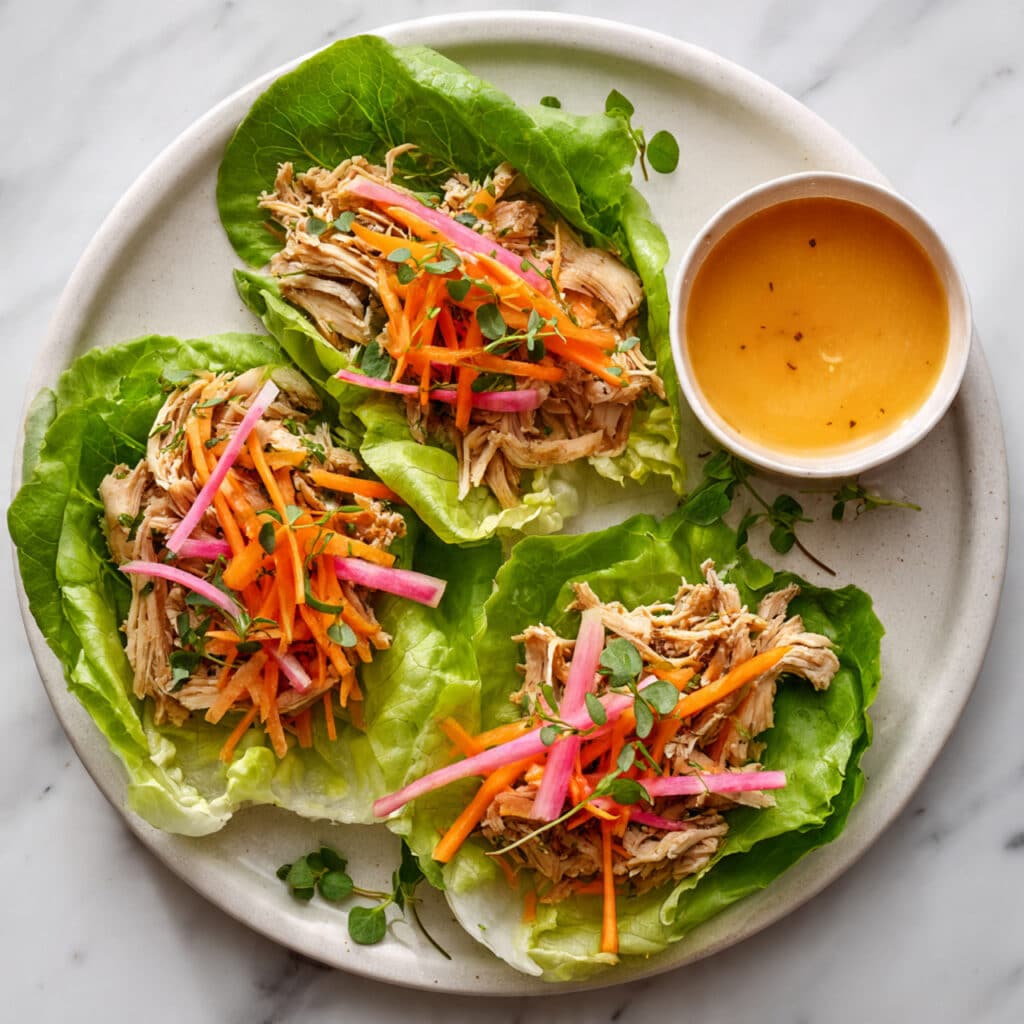 Gochujang Chicken Lettuce Wraps Recipe