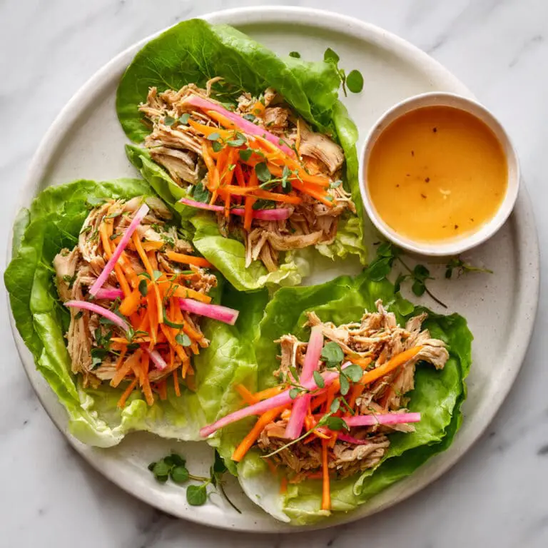 Gochujang Chicken Lettuce Wraps Recipe